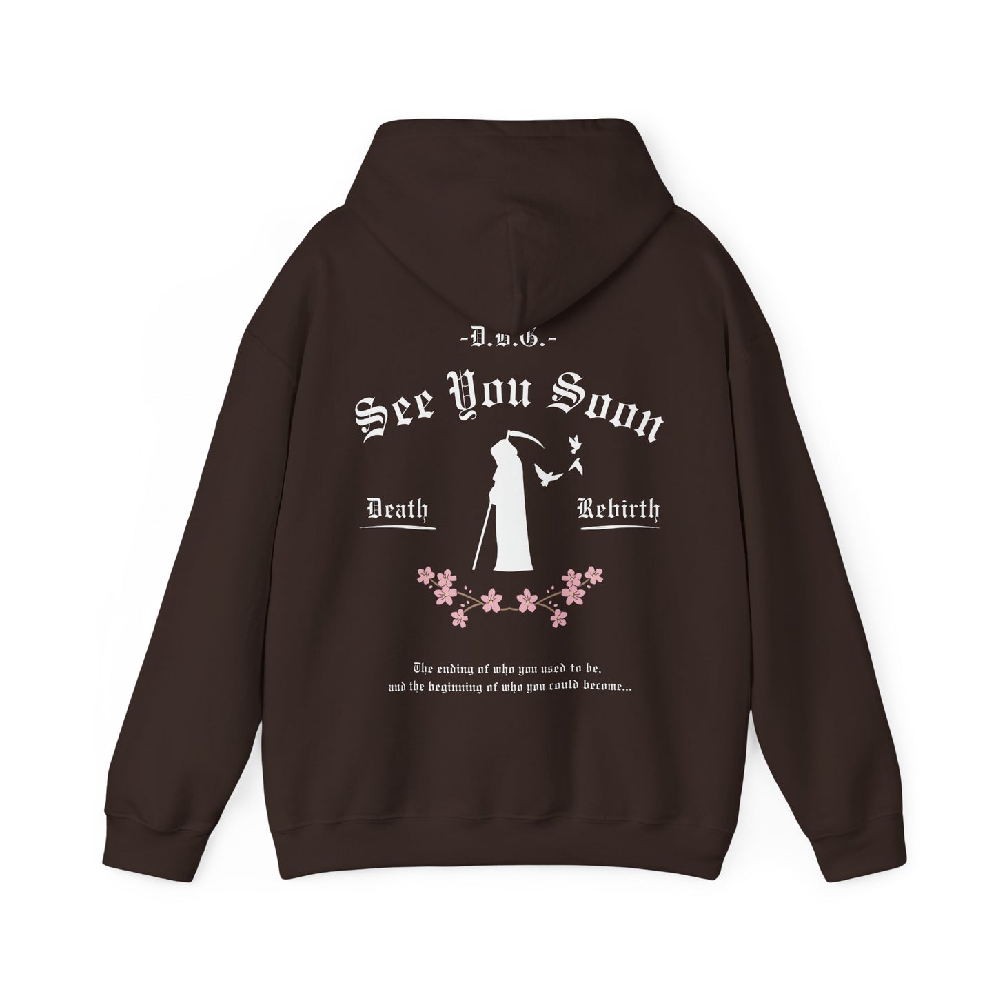 See You Soon | Hooded Sweatshirt | White Print