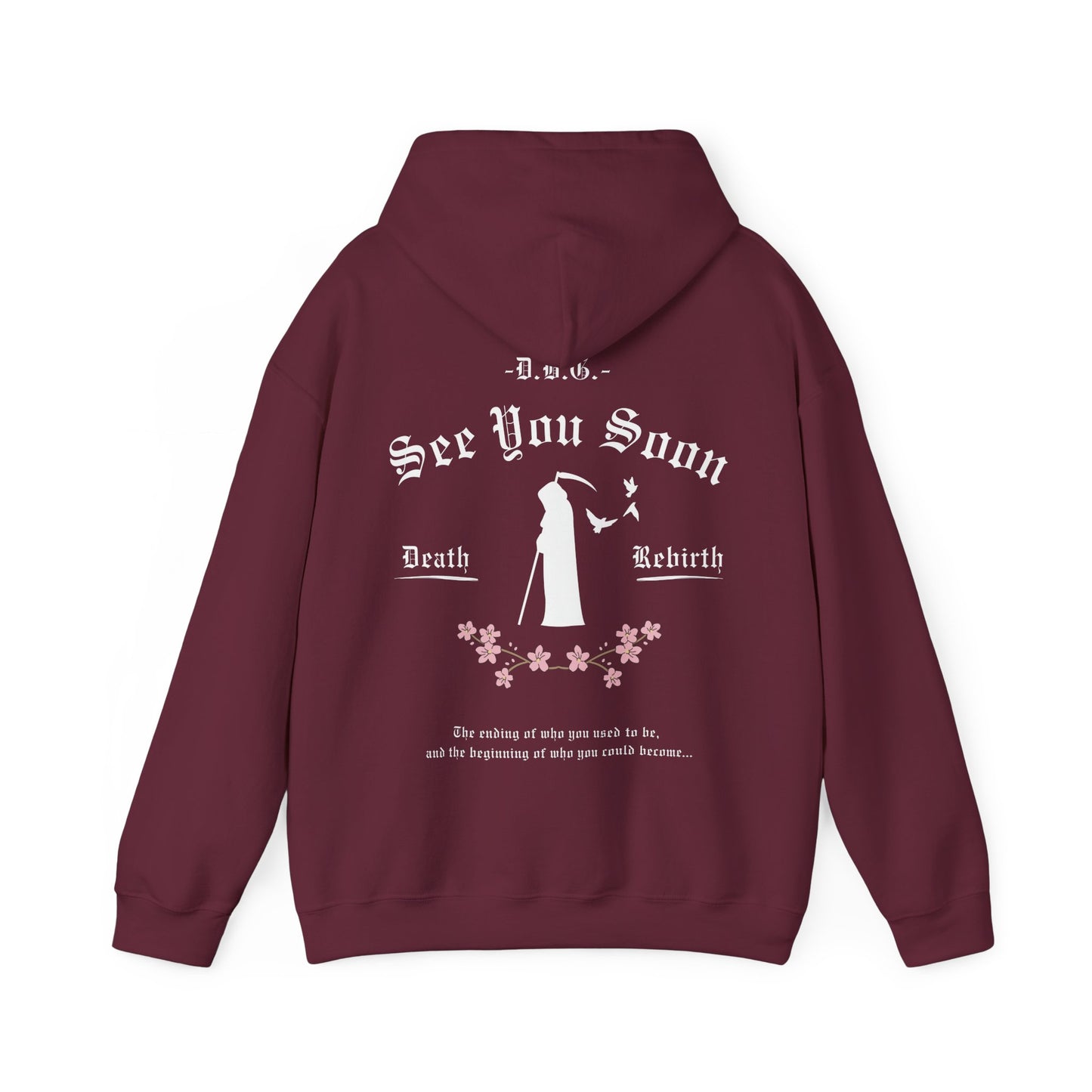 See You Soon | Hooded Sweatshirt | White Print