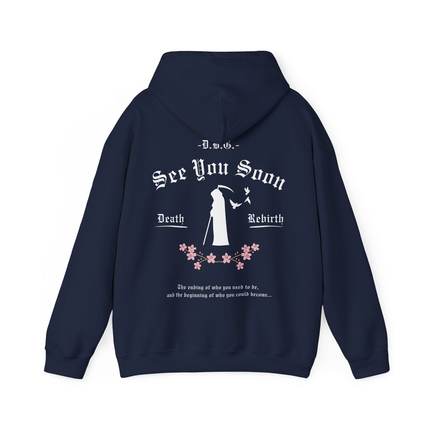 See You Soon | Hooded Sweatshirt | White Print