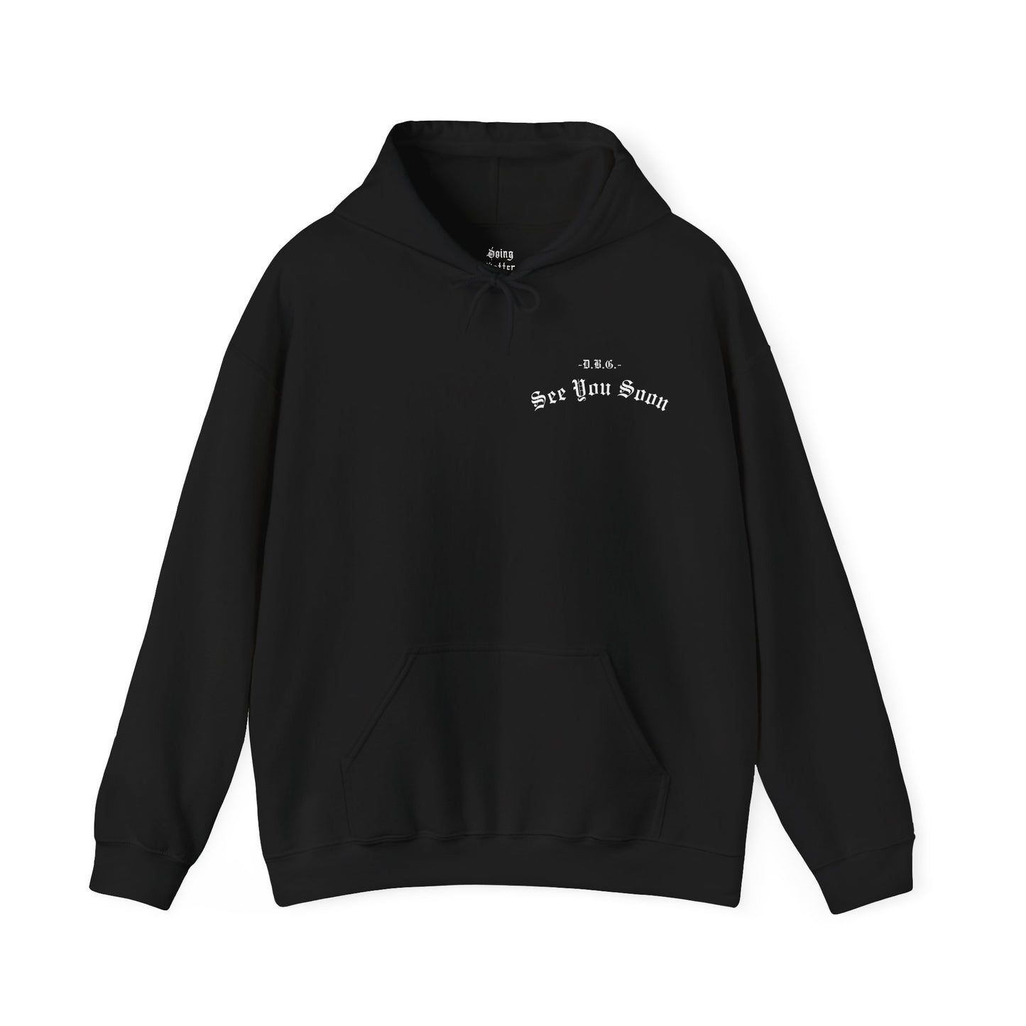 See You Soon | Hooded Sweatshirt | White Print