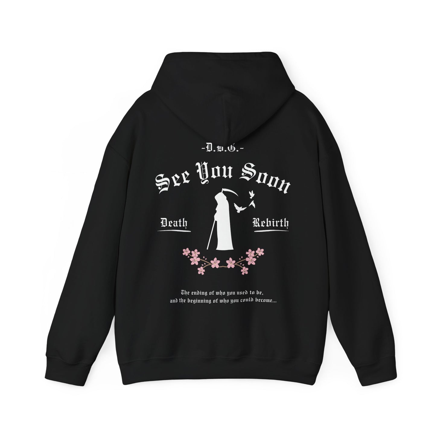 See You Soon | Hooded Sweatshirt | White Print