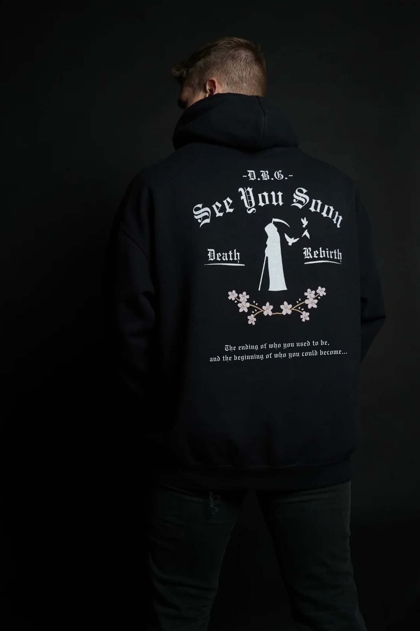 See You Soon | Hooded Sweatshirt | White Print