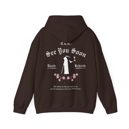 See You Soon | Hooded Sweatshirt | White Print