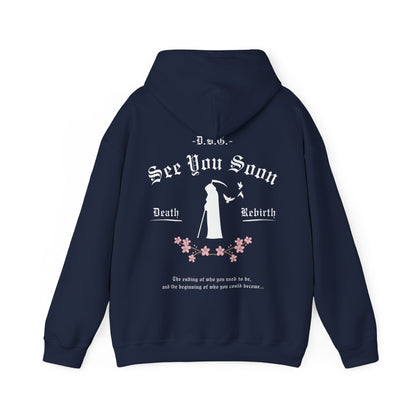 See You Soon | Hooded Sweatshirt | White Print