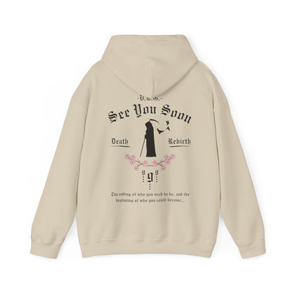See You Soon | Hooded Sweatshirt | Black Print