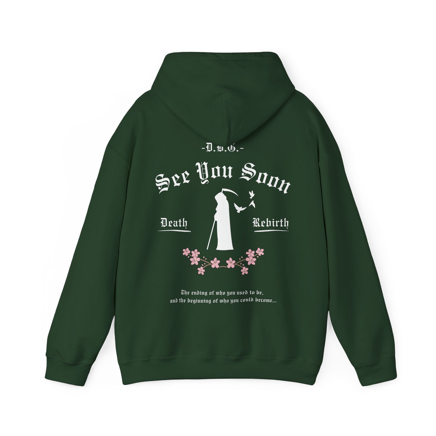 See You Soon | Hooded Sweatshirt | White Print