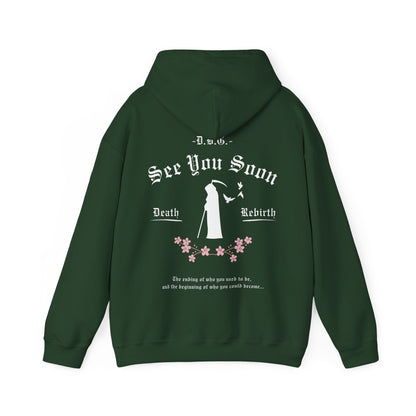 See You Soon | Hooded Sweatshirt | White Print